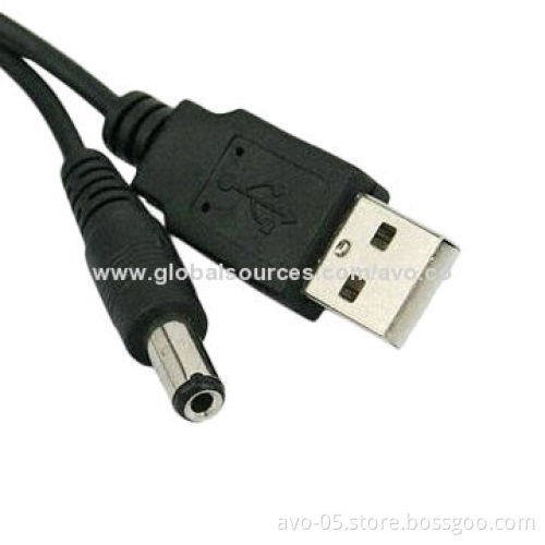 USB A Type Plug to 3.5 x 1.35mm DC Plug, Used for Computers and Mobile DevicesNew
